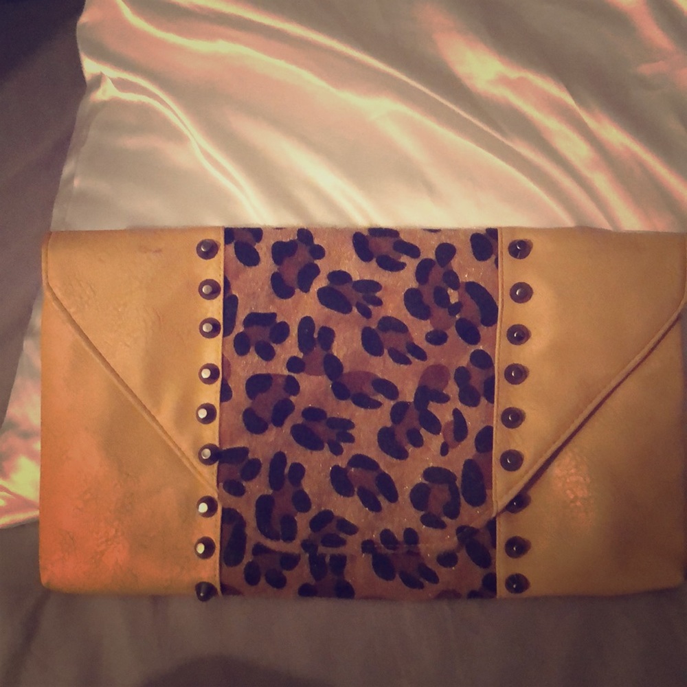 Leopard big clutch/crossbody